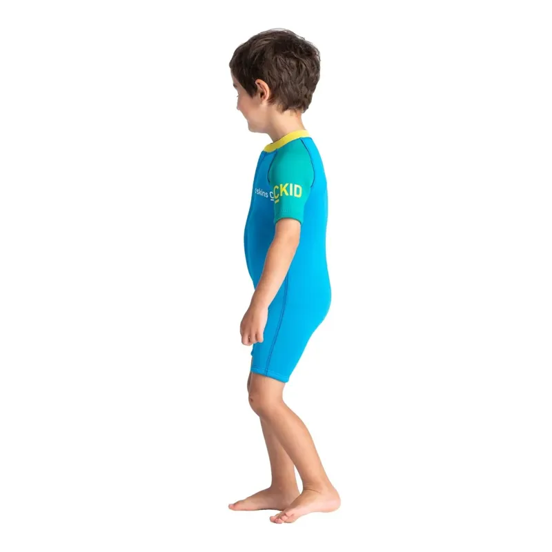 C-Skins C-Kid Baby Shorti Wetsuit CYAN/YELLOW-3